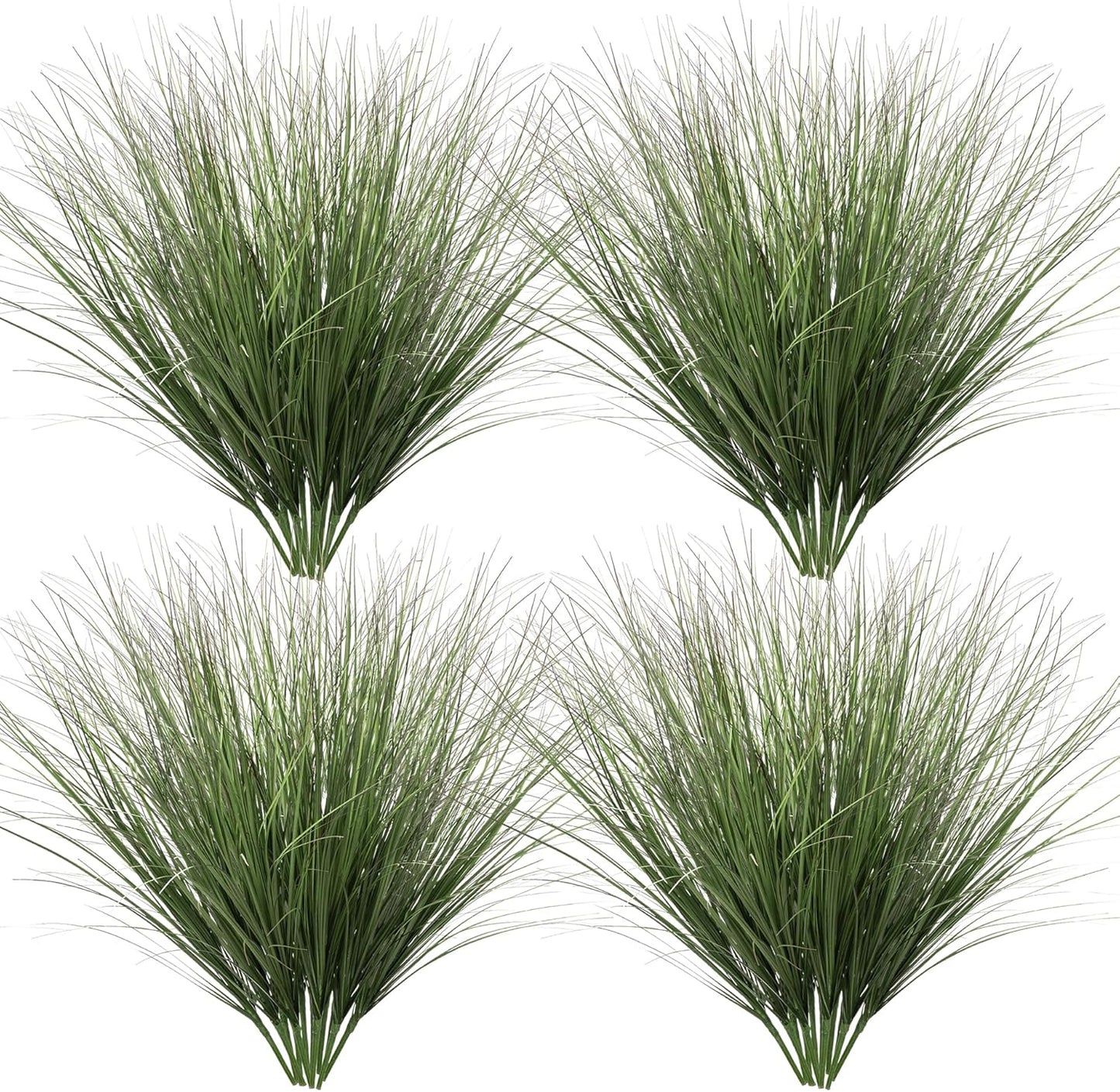 48PCS Fake Plants Artificial Wheat Grass Greenery Plastic Plants Fake Grass Artificial Plants for Outdoor Decor Artificial Grass Plant with Greenery Stems for Indoor Home Decoration 26.4"