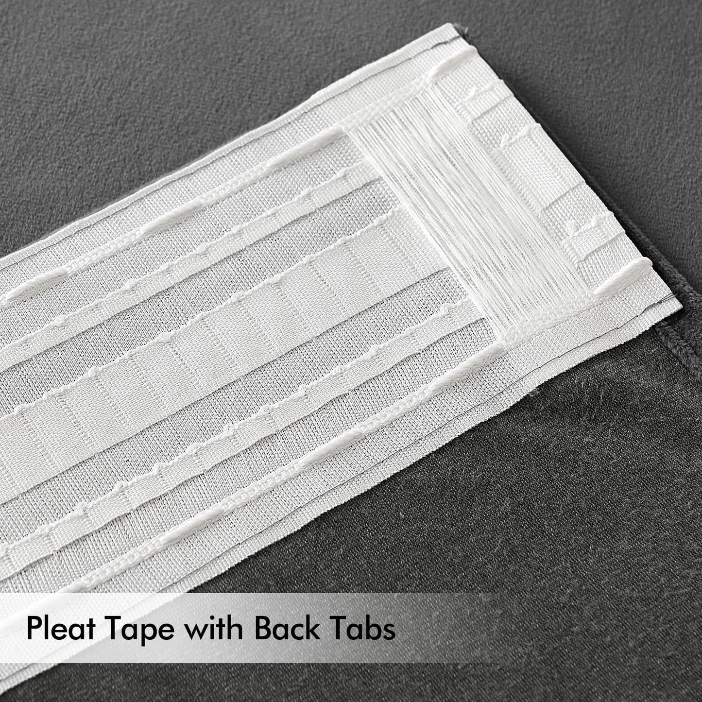 MIULEE Grey Velvet Curtains 90 inches Long 2 Panels - Luxury Pinch Pleated Room Darkening Window Drapes for Bedroom Living Room Thermal Insulated Super Soft Blackout, Back Tab Rod Pocket Gray