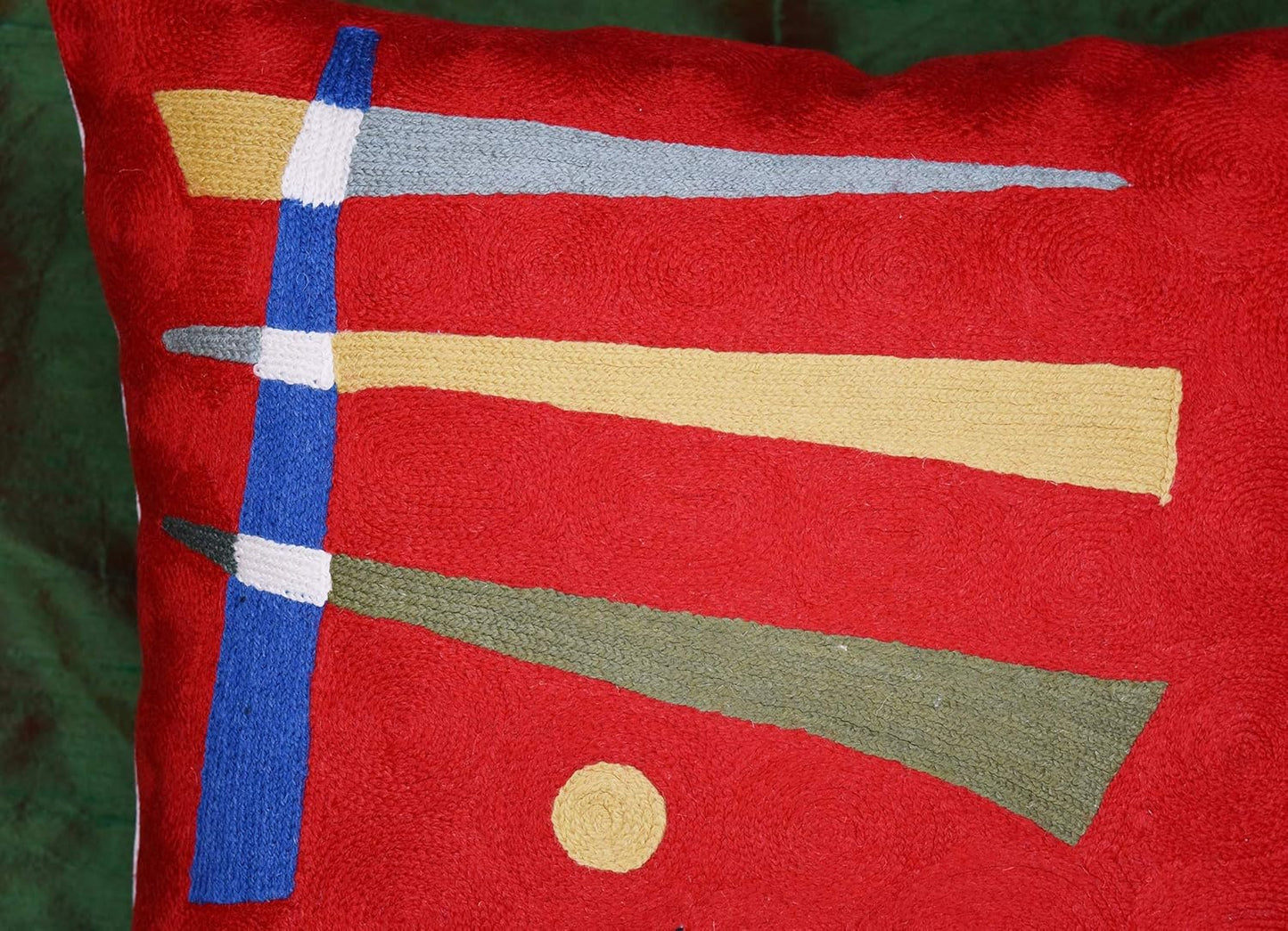 Kandinsky Abstract Pillow Cover - Red, 18x18, Modern, Abstract, Home Decor, Couch, Sofa, Bed, Chair, Loveseat, Living Room, Bedroom, Porch, Outdoors, Office