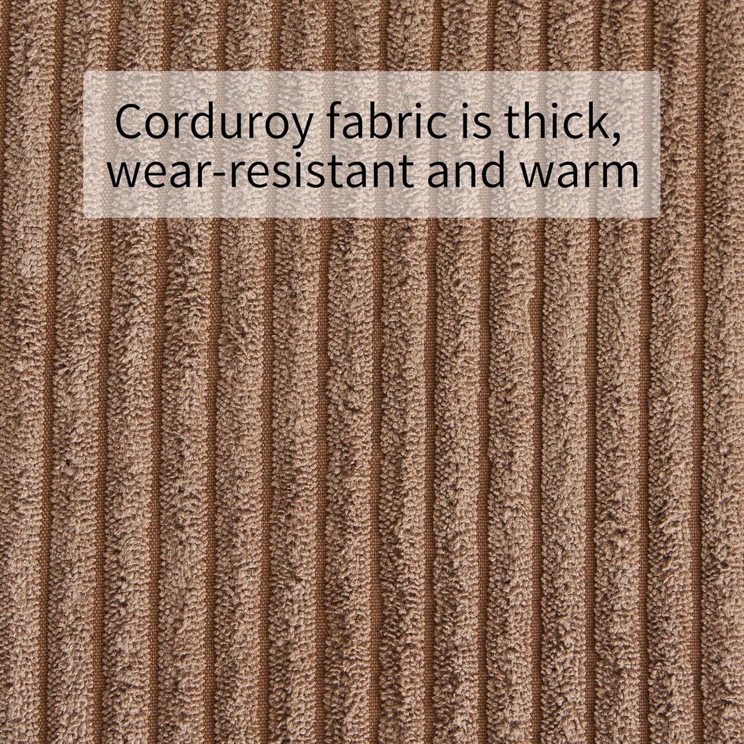 Lift Recliner Chair for Adults with Massage and Heating, Power Lift Recliner Chairs for Elderly, Corduroy Fabric Reclining Chair with USB &Type-C Port, Cup Holders, L6111 (Brown)