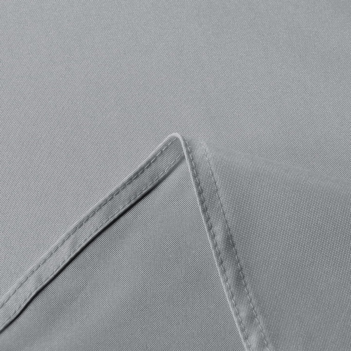 sancua Rectangle Tablecloth - 90 x 132 Inch - Stain and Wrinkle Resistant Washable Polyester Table Cloth, Decorative Fabric Table Cover for Dining Tables, Buffet Parties and Camping, Silver Grey