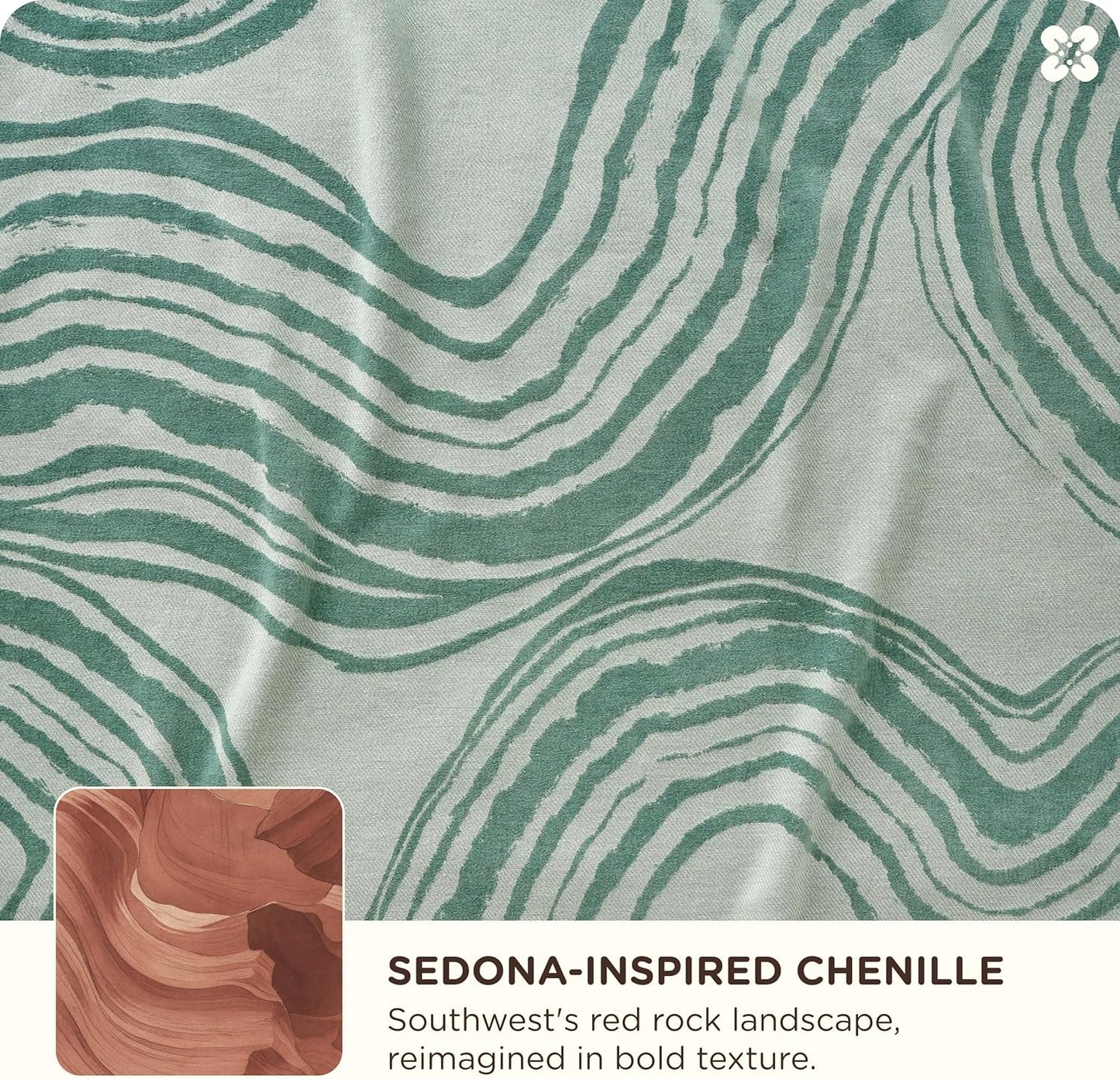 Bedsure 100% Cotton Throw Blanket for Couch - Chenille Woven Textured Blanket Gifts for Women, Cozy and Soft for All Seasons, Home Decor Boho Throw for Bed, Sofa, Aqua Gray, 50x60 Inches